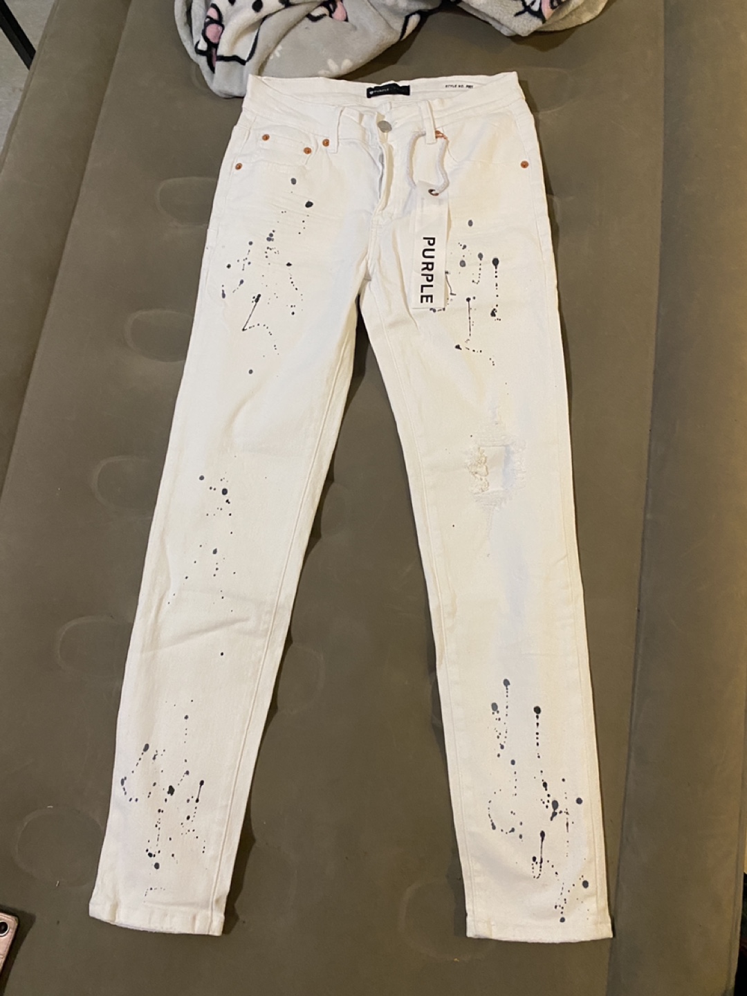 New Purple Brand P001 White Jeans