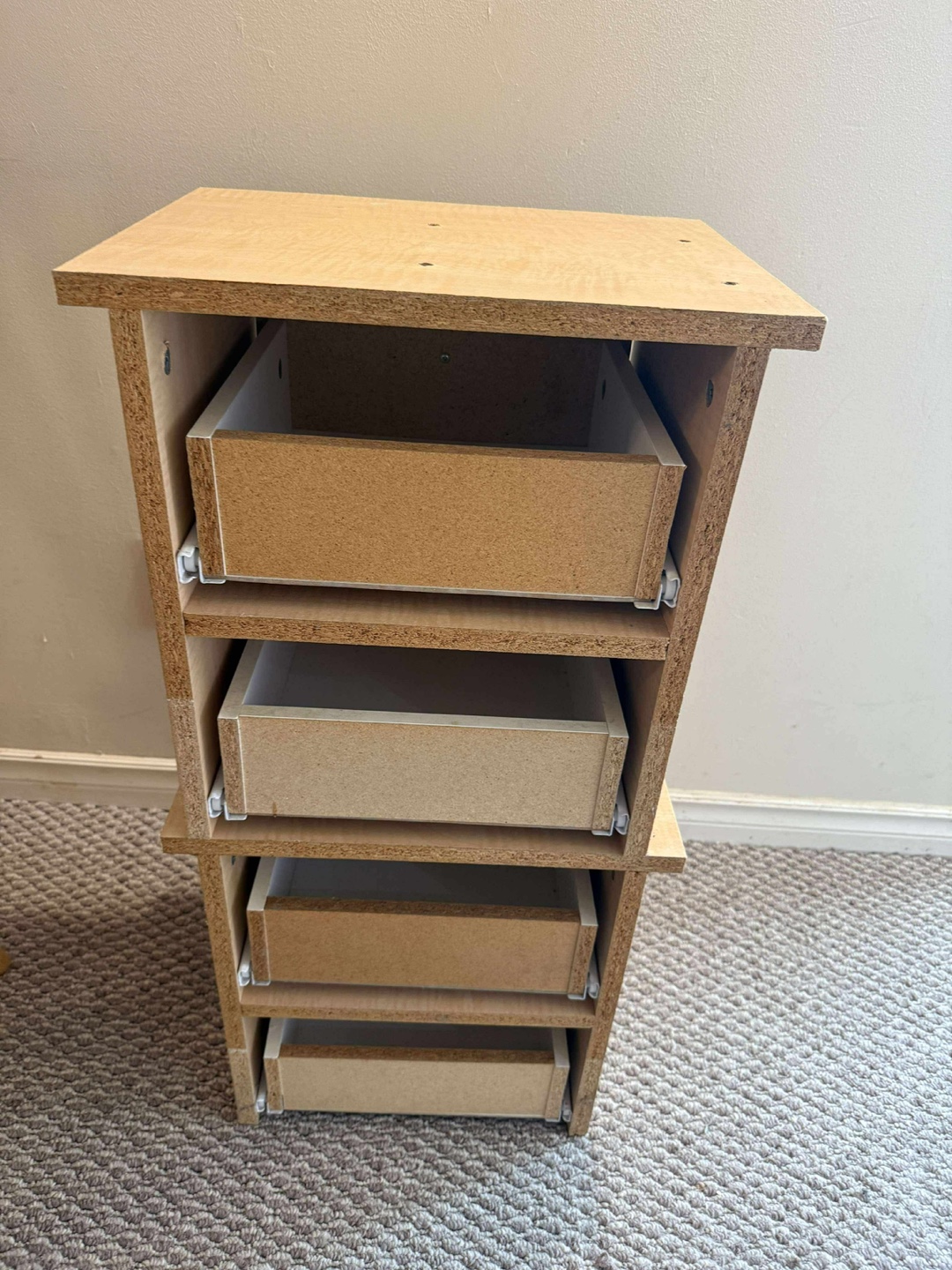 4-Drawer Wooden Cabinet / Bedside Cupboard - photo 5