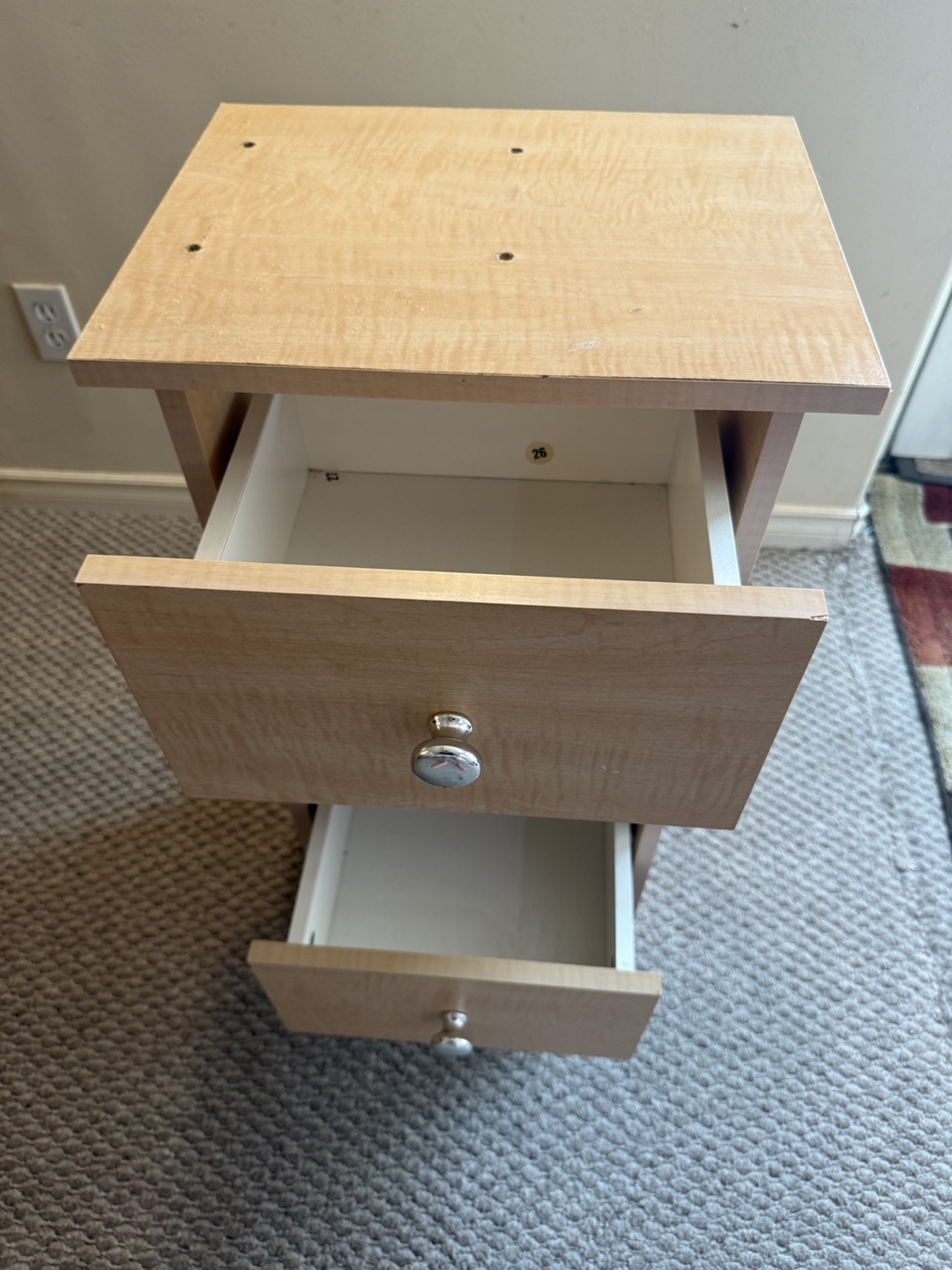 4-Drawer Wooden Cabinet / Bedside Cupboard - photo 4