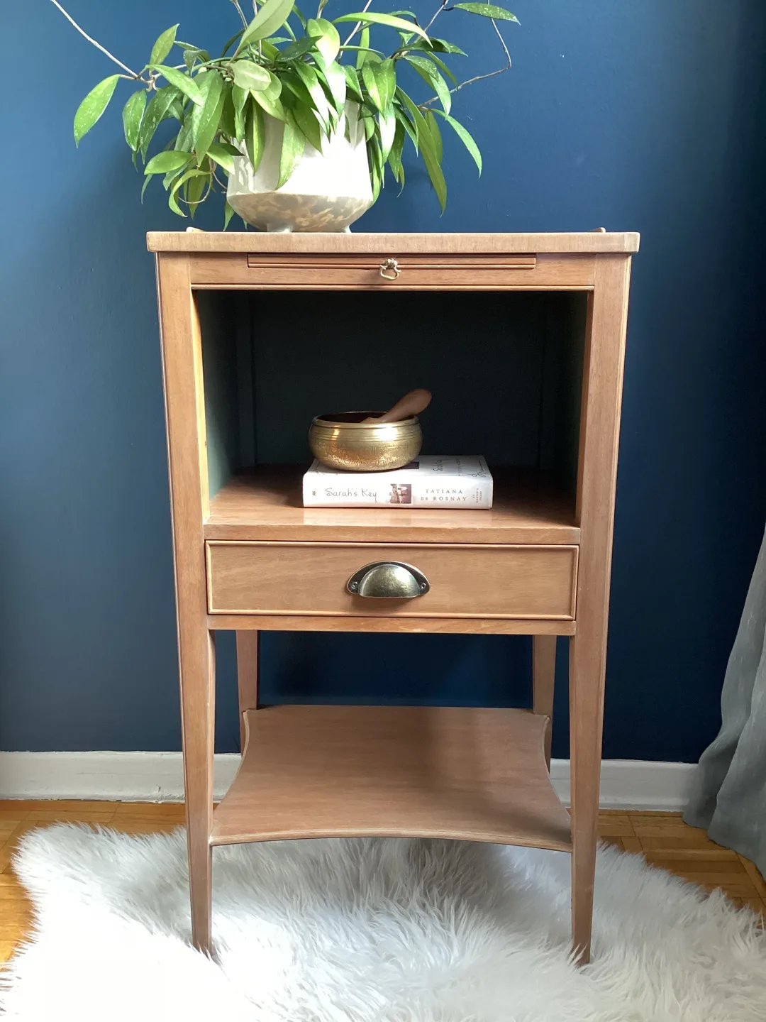Vintage Newly Refinished Side Table / Night Stand thumbnail