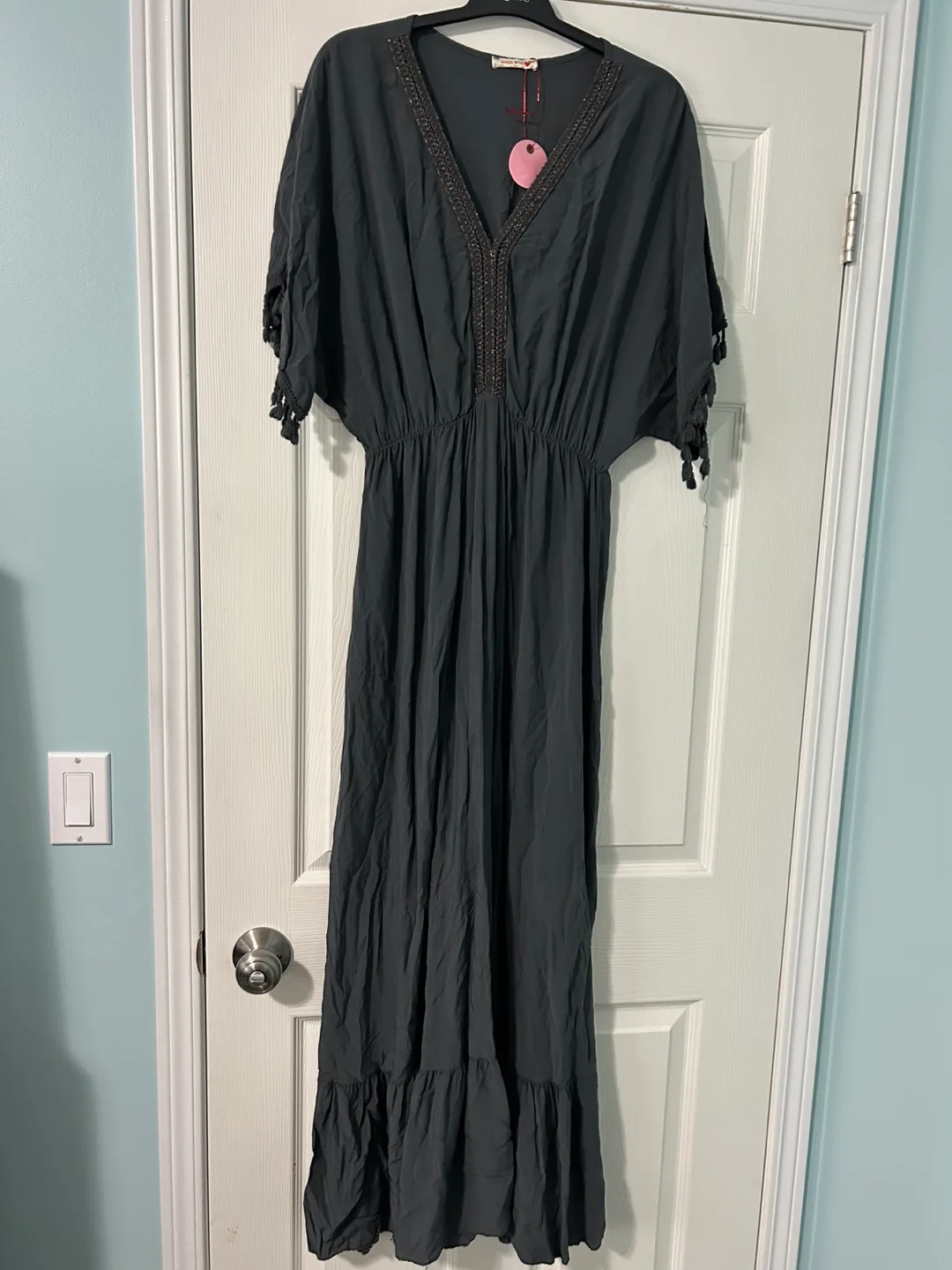 Maxi Dress from Europe dark Grey -Large thumbnail