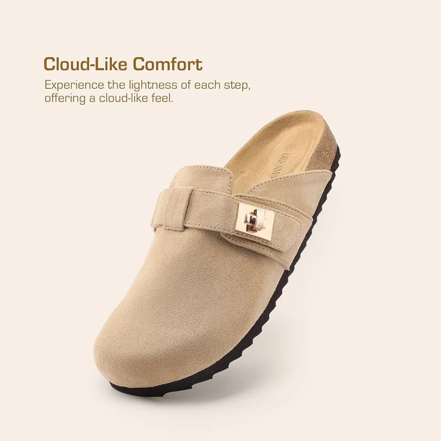 New Suede Clogs with Adjustable Buckle -US 9| UK 7| EUR 40.5 thumbnail