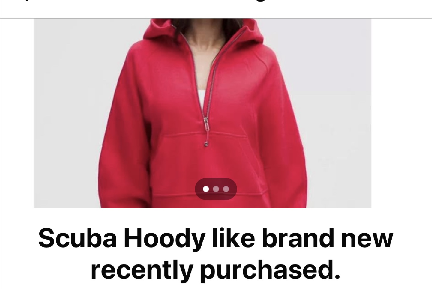 Lululemon Scuba Oversized Half-Zip Hoodie - Red Glow