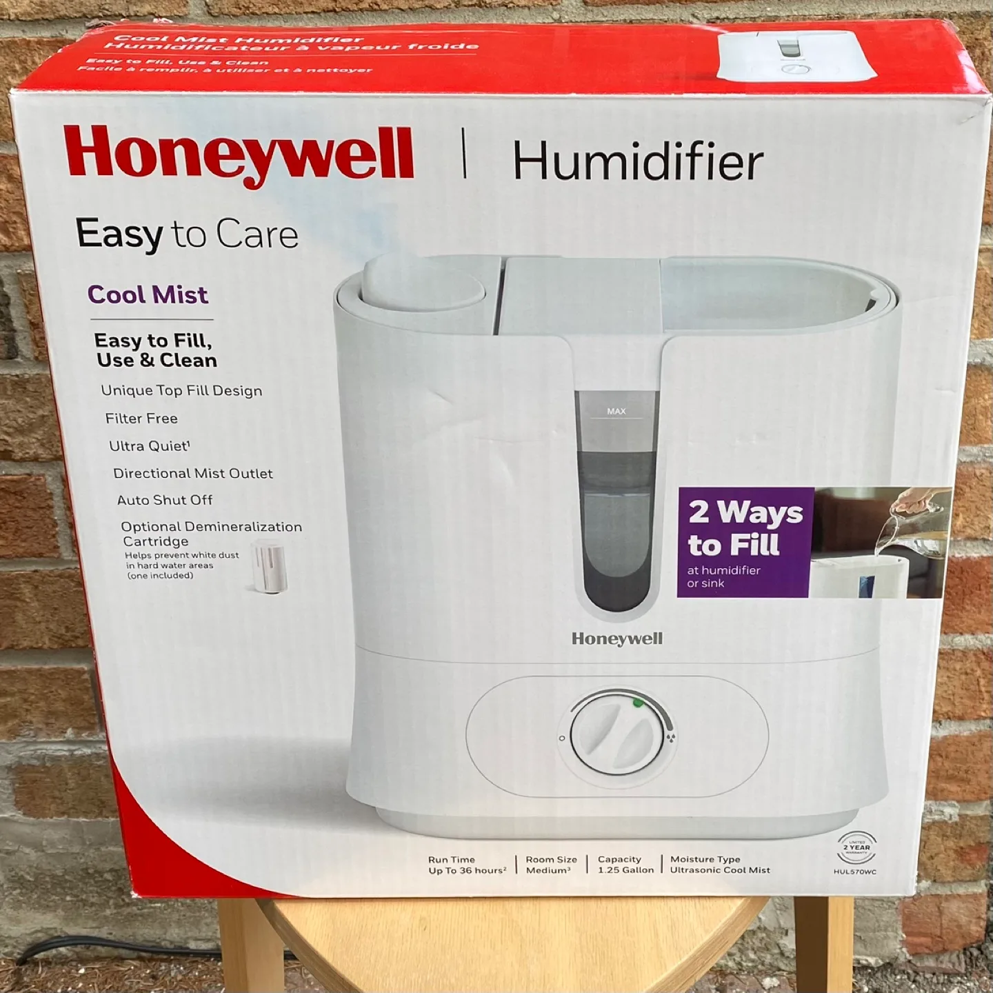 Black Honeywell top fill humidifier HUL570WC 🇨🇦 thumbnail