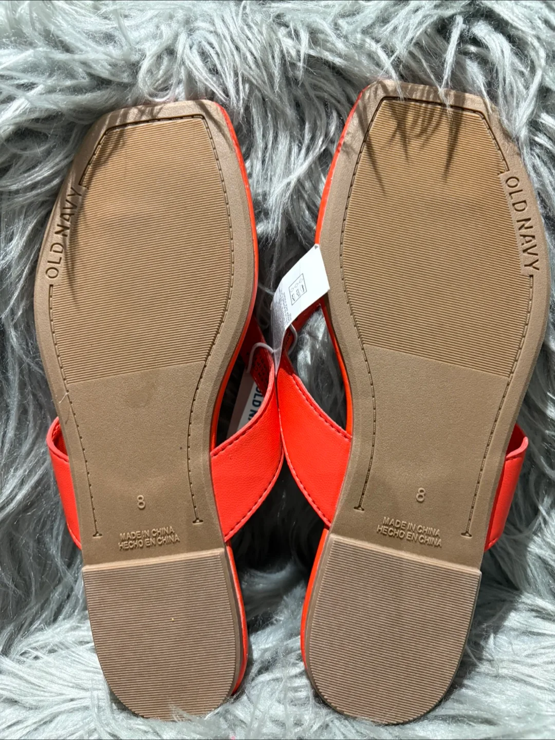New Old Navy Orange Sandals - Size 8 image indicator(4)