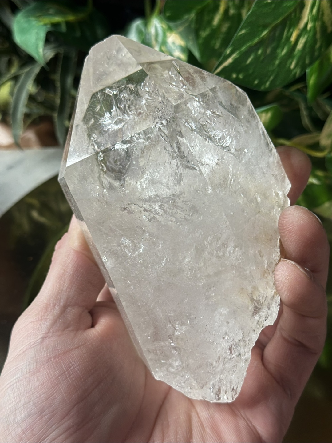 🇨🇦Natural Brazilian Jumbo Clear Quartz Crystal Point