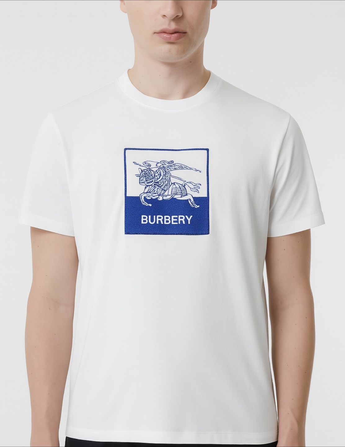 Burberry White T-Shirt - Size 2XL