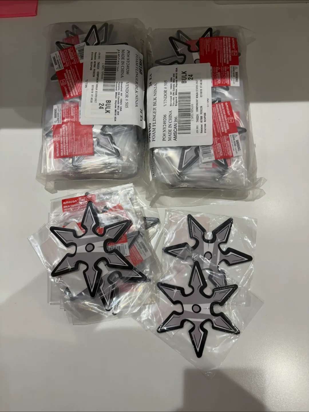 60 Foam Ninja Throwing Stars image indicator(2)