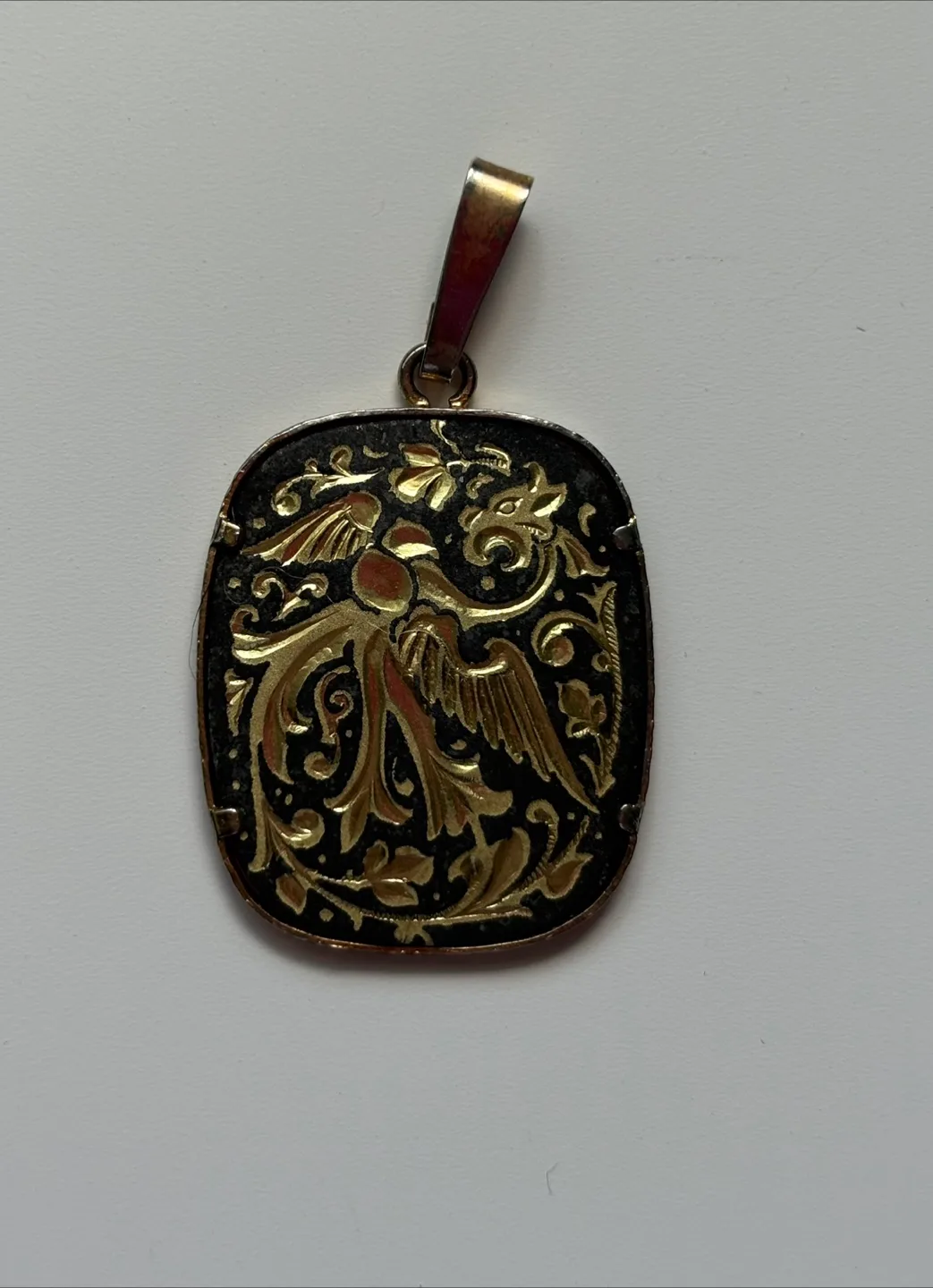 Vintage Pendant with Bird Design thumbnail