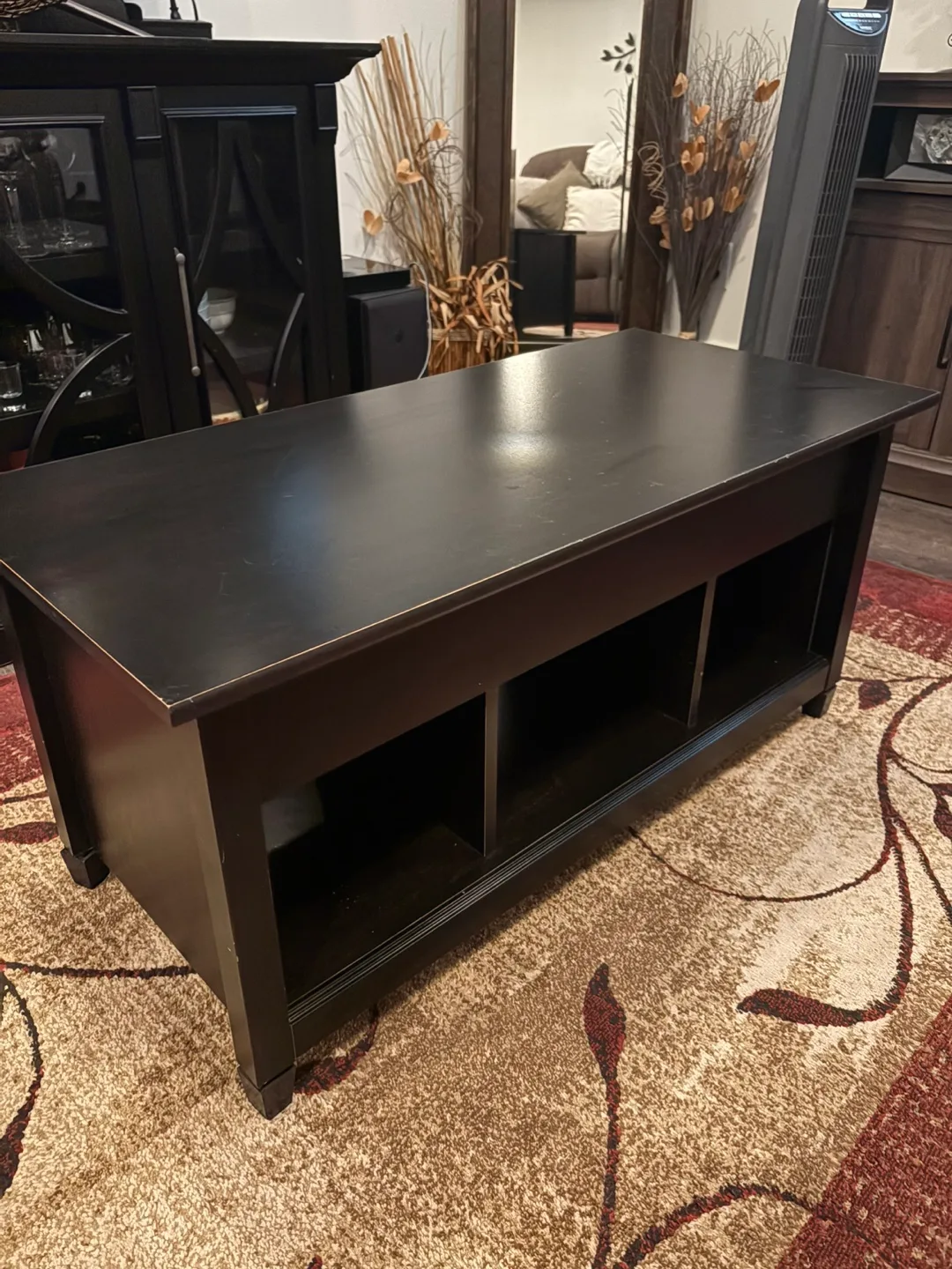 Black Lift Top Coffee Table thumbnail