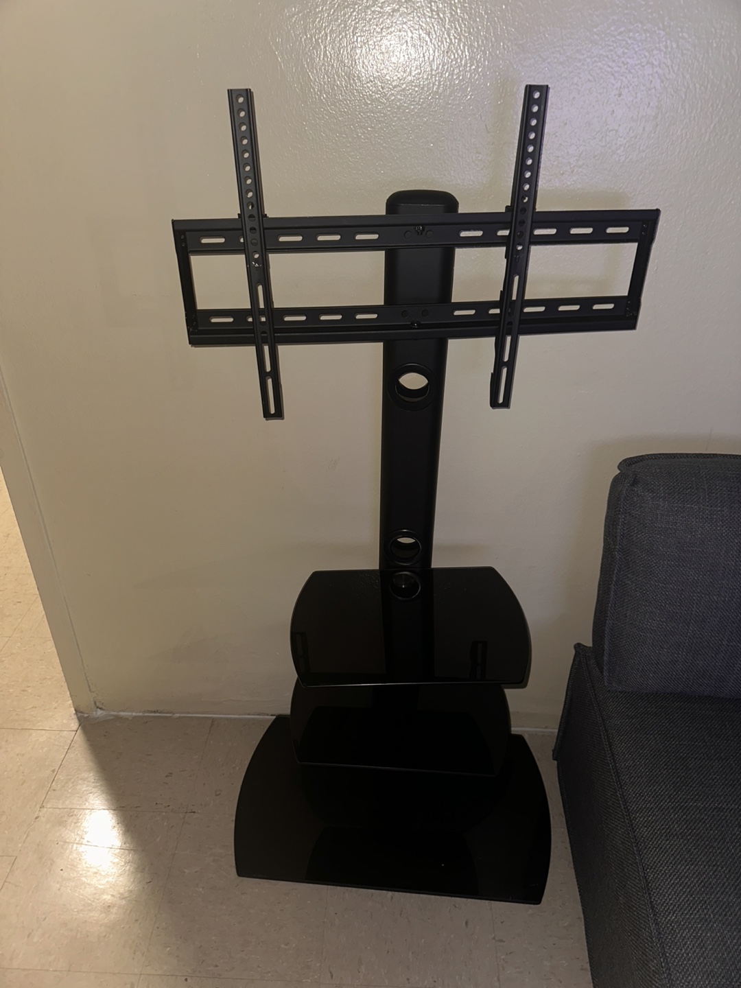 Black Universal TV Stand with Mount - photo 2