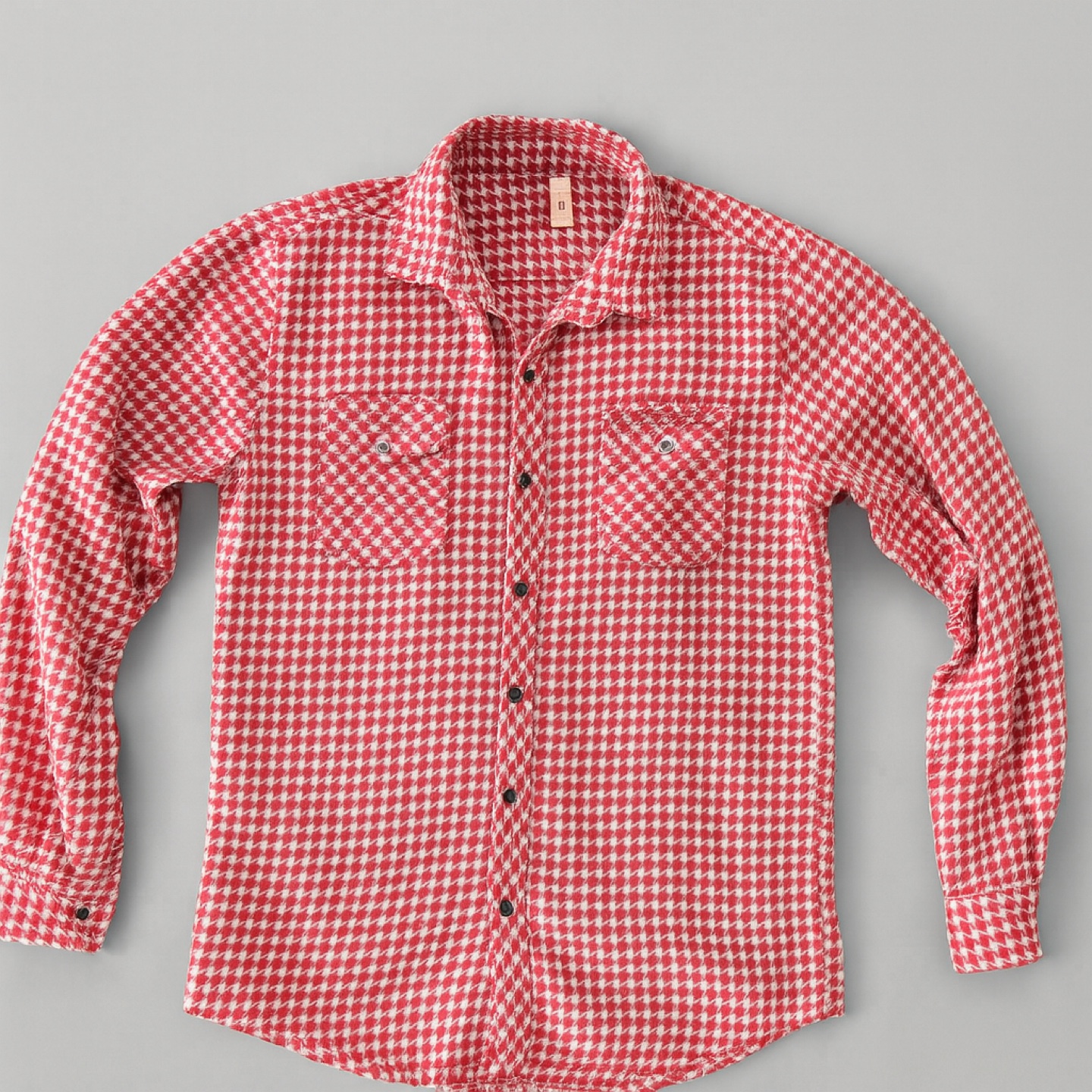 Red Checkered Long Sleeve Shirt - photo 2