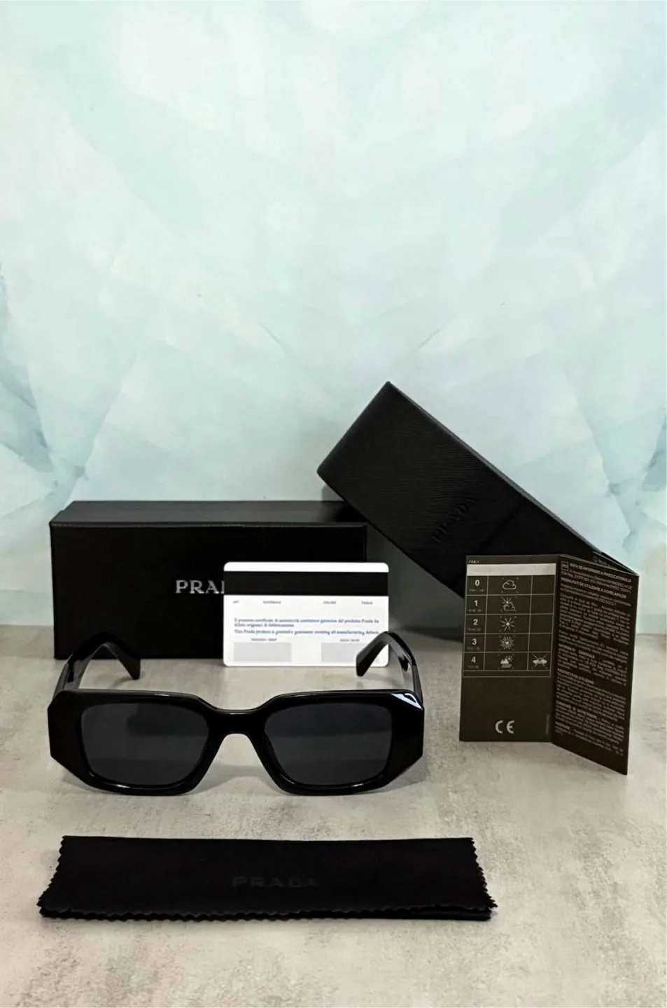 Prada PR 17WS Black Sunglasses- authentic thumbnail