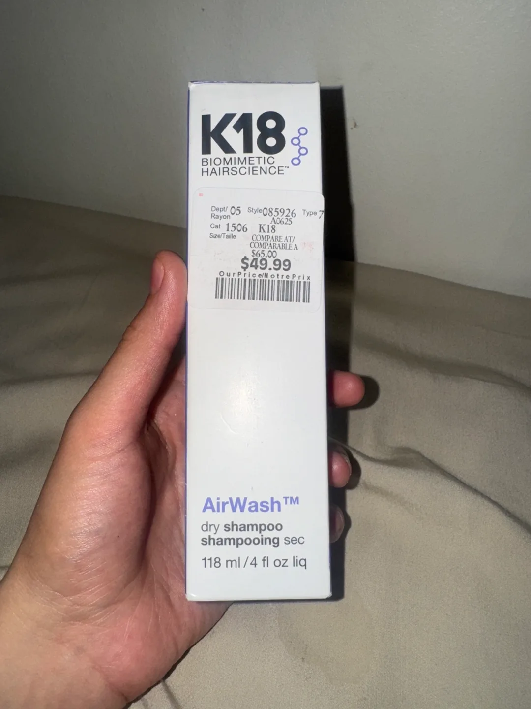 K18 AirWash Dry Shampoo - 118ml thumbnail