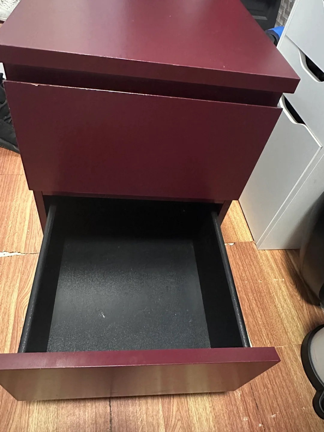 Burgundy 2-Drawer Filing Cabinet image indicator(2)