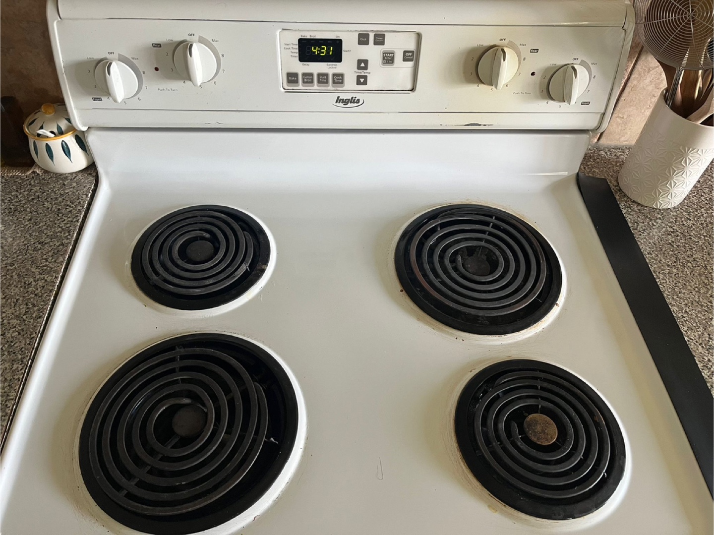 Inglis White Electric Stove