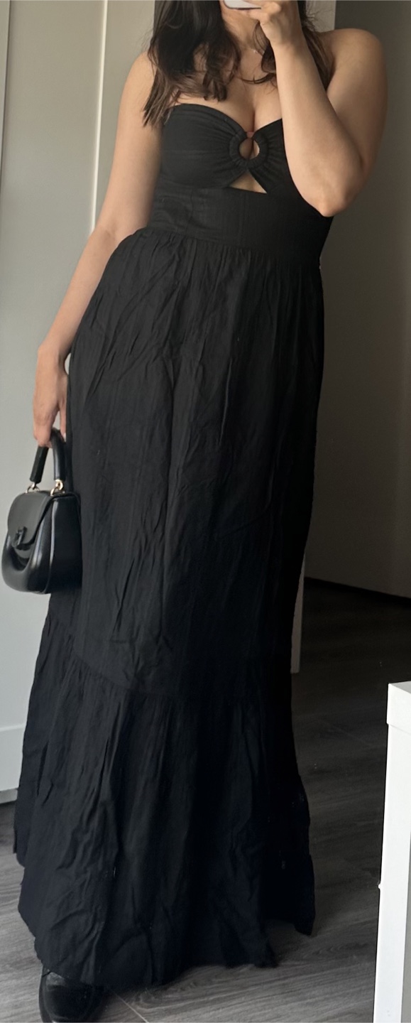 L*Space Black Maxi Summer Vacation Dress - Size S - photo 2