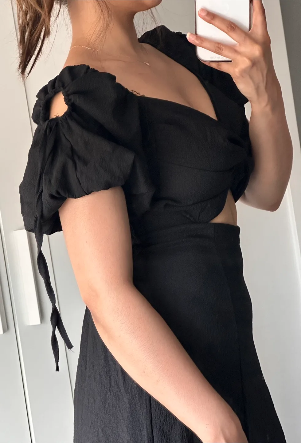 Black Cutout Maxi Summer Vacation Dress thumbnail