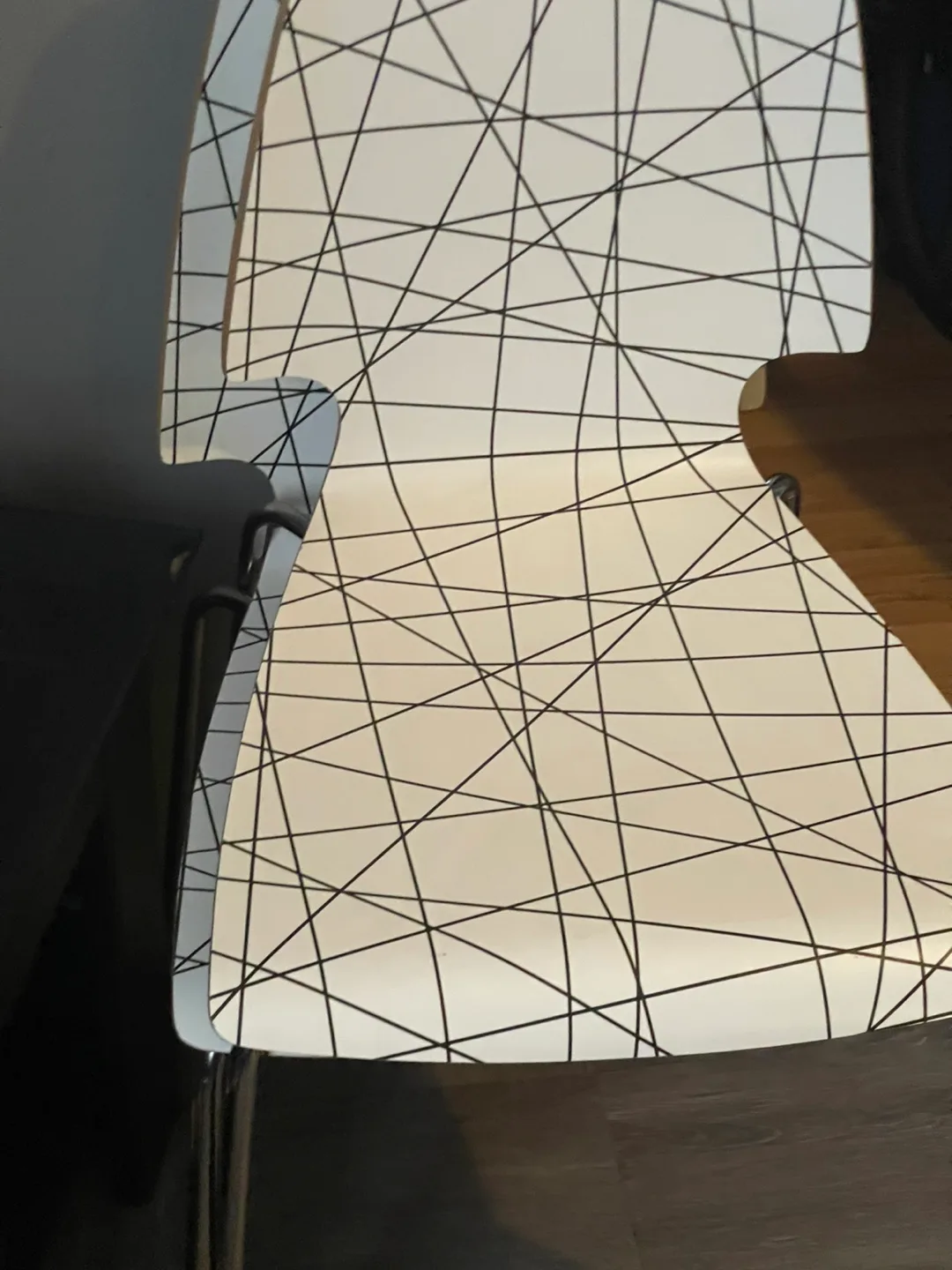 Modern Chair with Geometric Pattern thumbnail