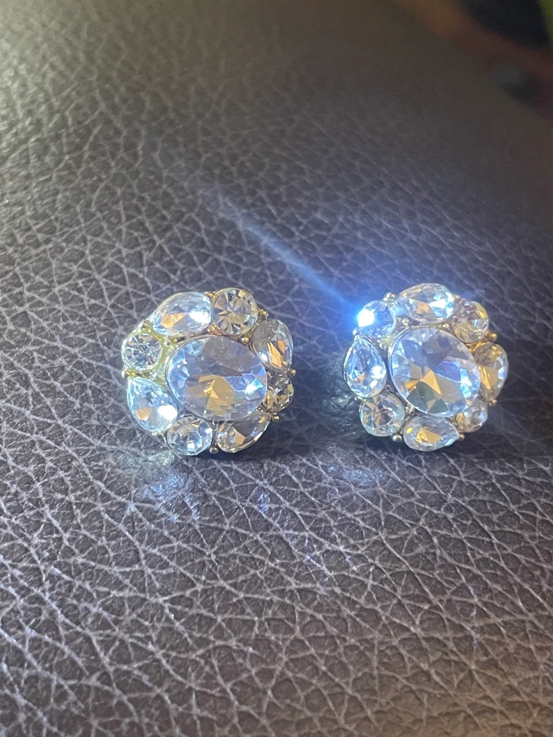 Rhinestone Stud Earrings thumbnail
