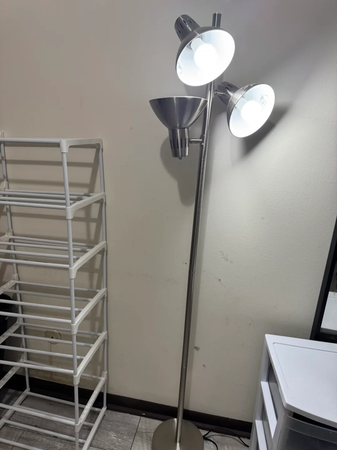 Modern Silver Floor Lamp thumbnail