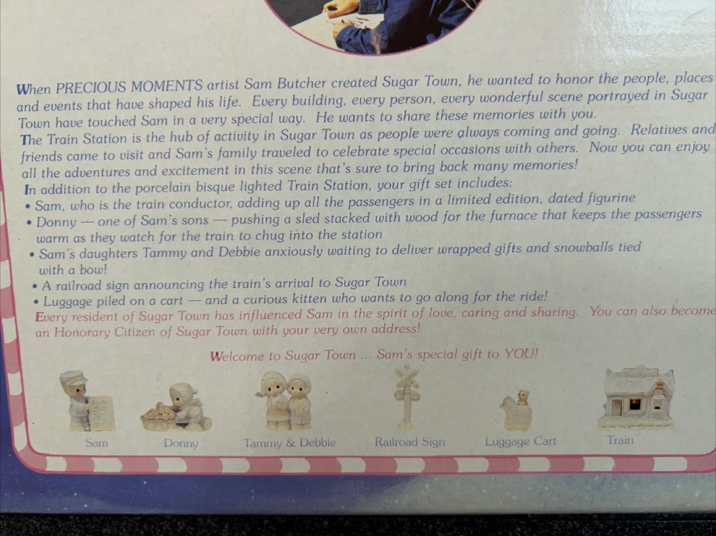 Precious Moments Sugar Town Train Station Set image indicator(2)