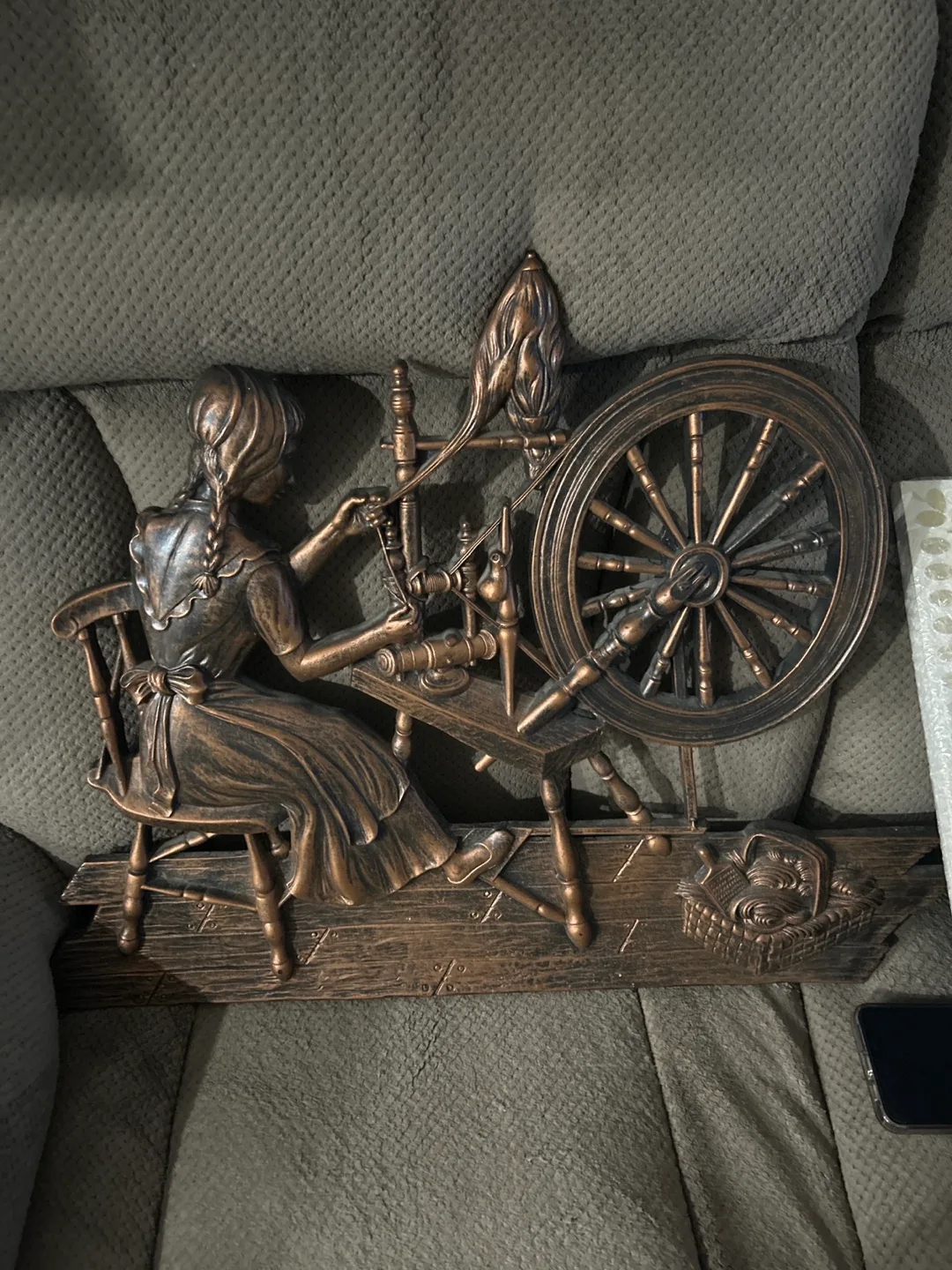 Vintage Spinning Wheel Wall Art thumbnail