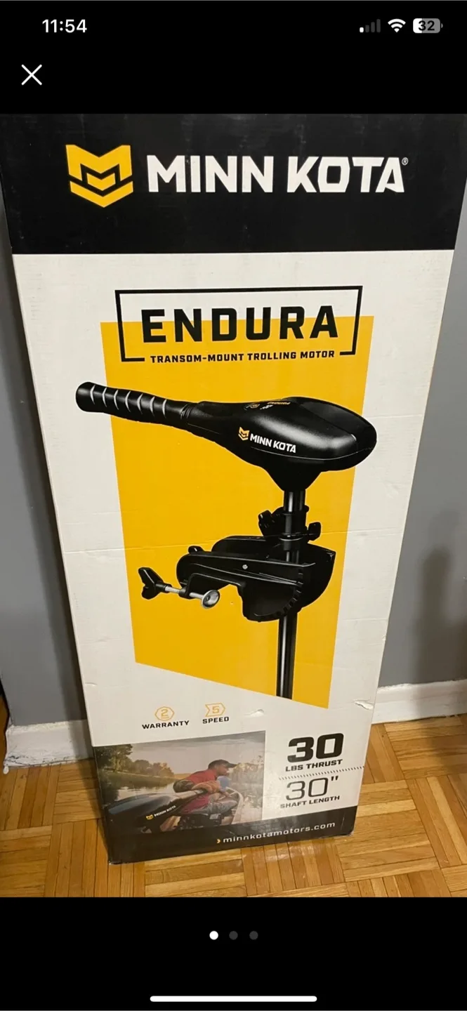 New Minn Kota Endura Transom-Mount Trolling Motor thumbnail
