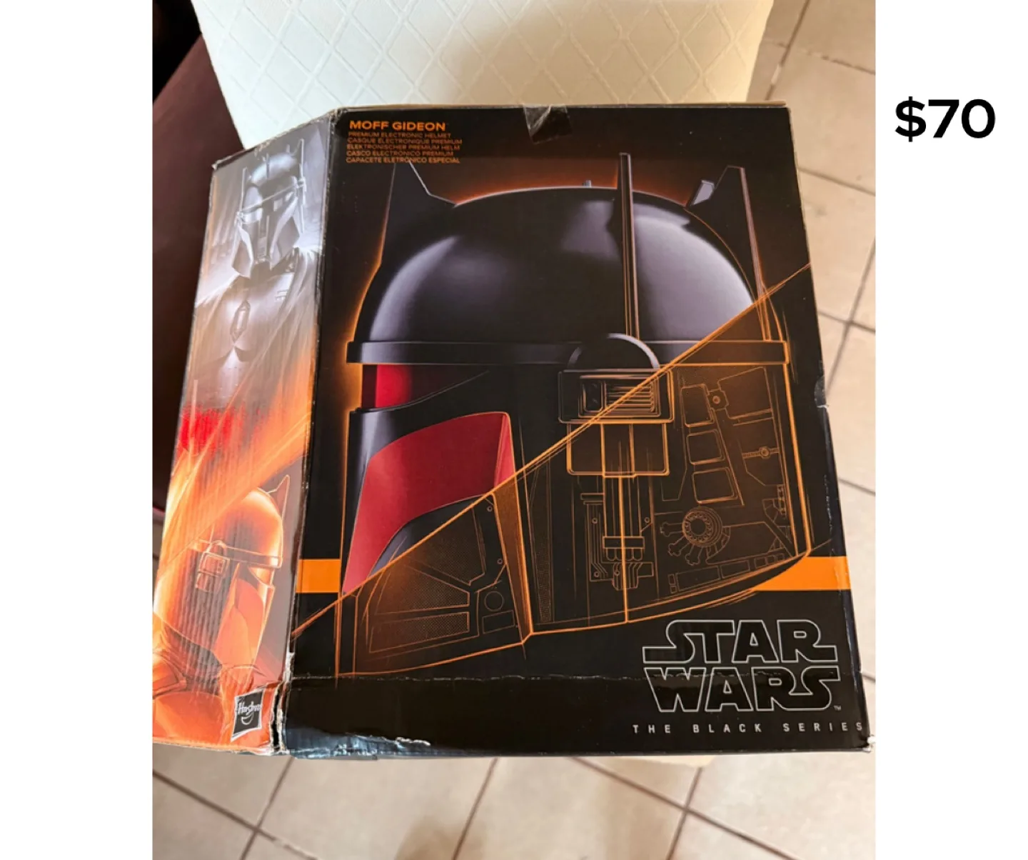 Star Wars The Black Series Moff Gideon Premium Electronic Helmet thumbnail