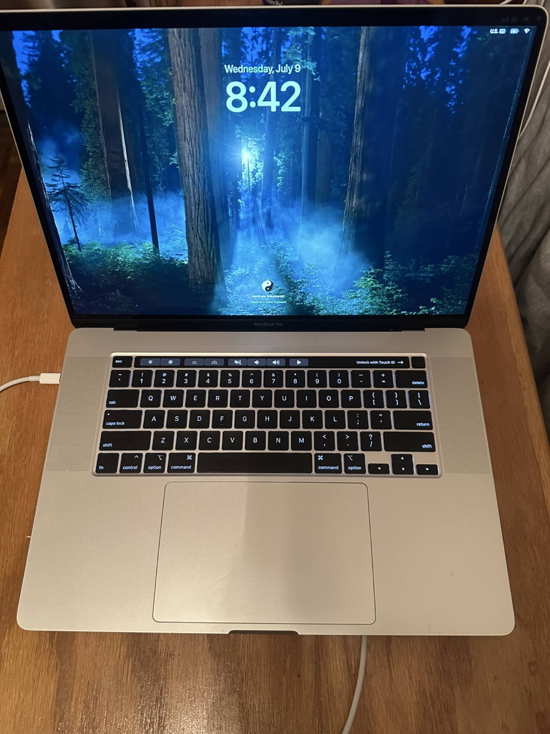 2019 MacBook Pro 16 Inch with Touch Bar