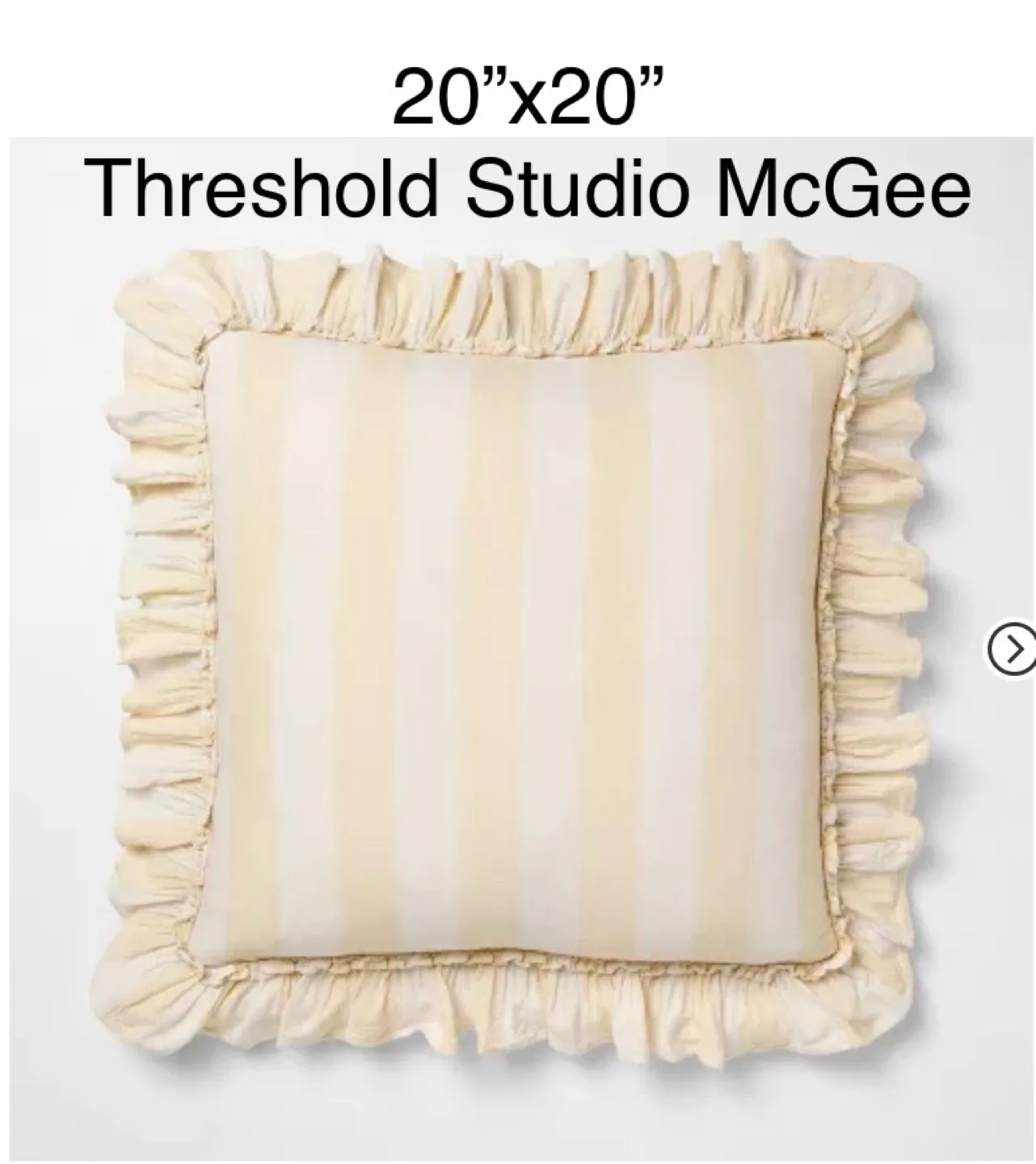 New 20”x20” Throw Pillow Threshold Studio McGee thumbnail
