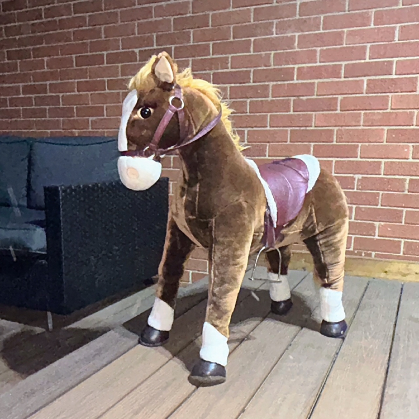Plush Ride-On Horse Toy - photo 2