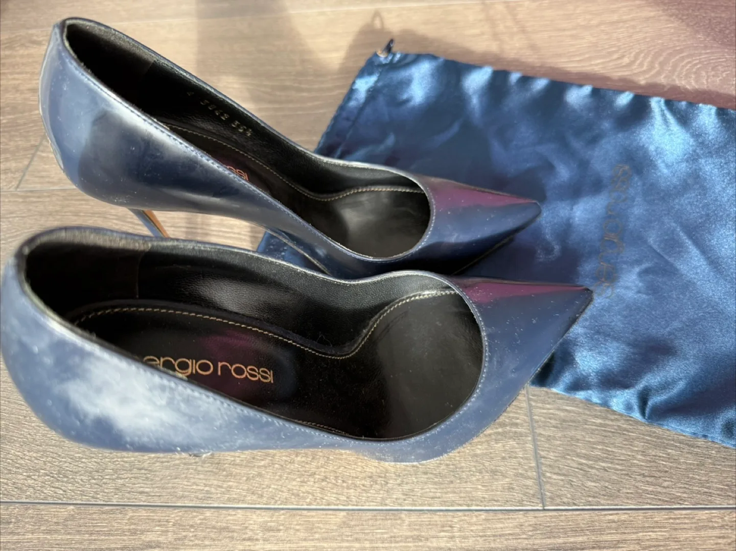 Sergio Rossi blue Heels Size 35.5 image indicator(8)