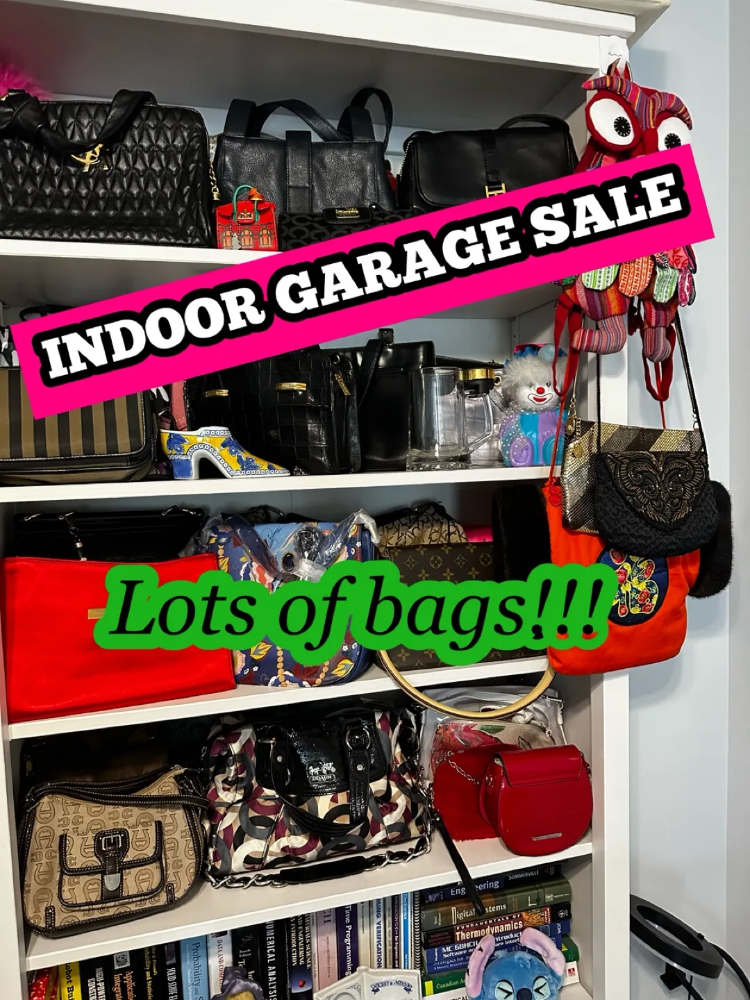 INDOOR GARAGE SALE - Variety of Purses and Handbags thumbnail