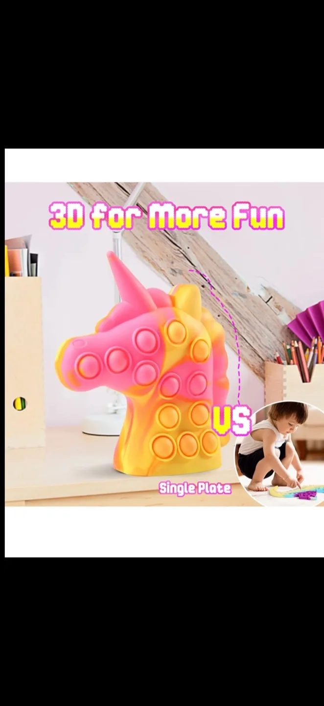 Unicorn Pop It Fidget Toy - New! image indicator(4)