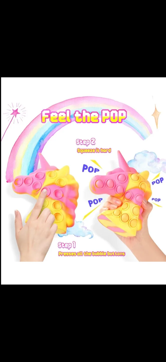 Unicorn Pop It Fidget Toy - New! image indicator(7)