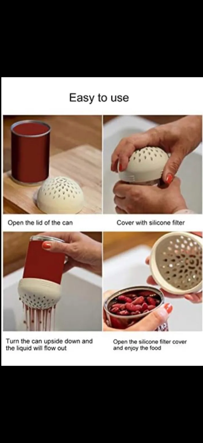 Silicone Kitchen Filter Cover - Drain and Filter Water image indicator(5)