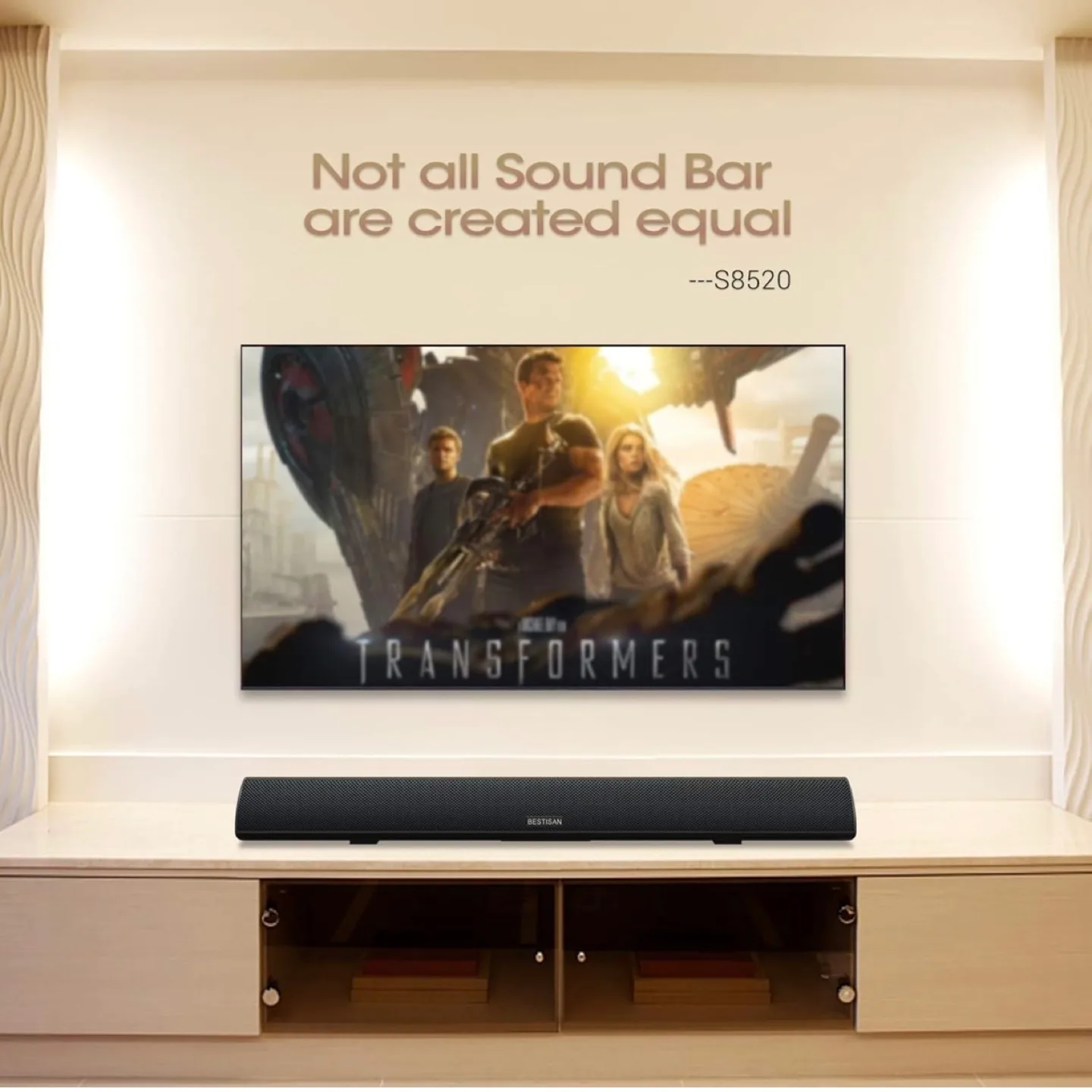 BESTISAN S8520 Soundbar - Black thumbnail