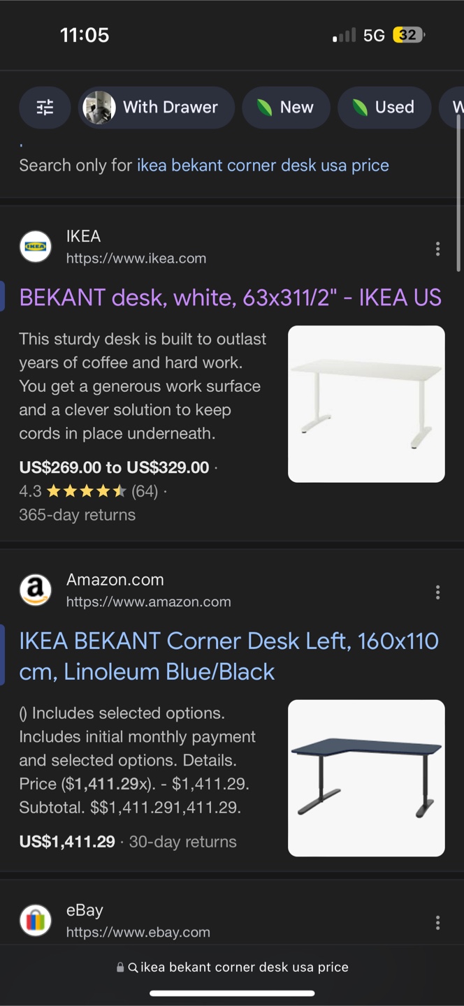 URGENT MOVING OUT - Ikea Bekant corner desk - photo 3