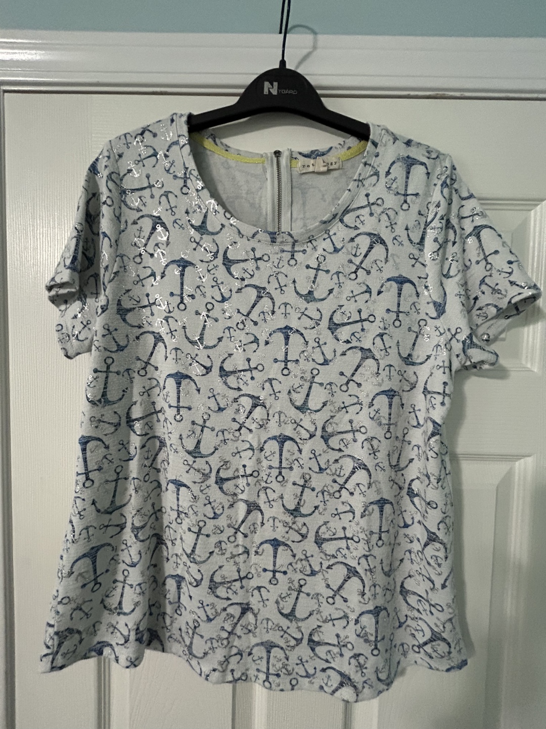 Cute Anchor print top -Large