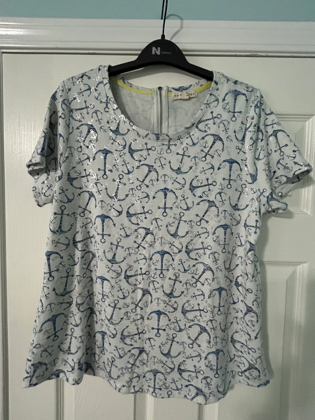 Cute Anchor print top -Large thumbnail