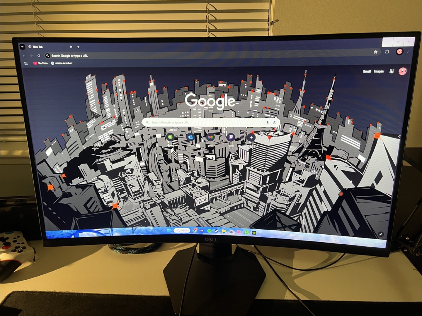 Dell 24″ Curved 144Hz Gaming Monitor – Great Condition