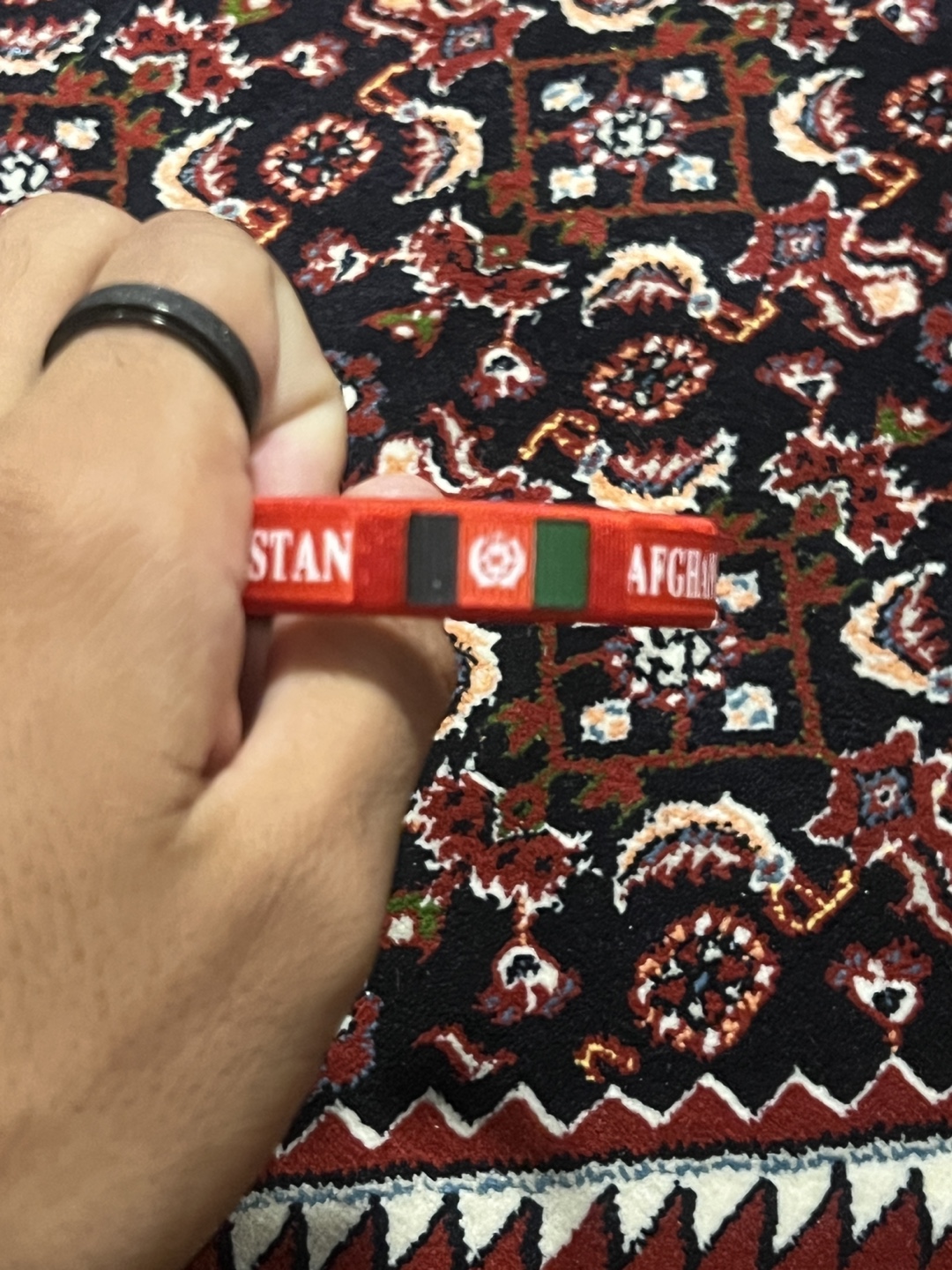 Afghanistan Flag Bracelet - photo 3