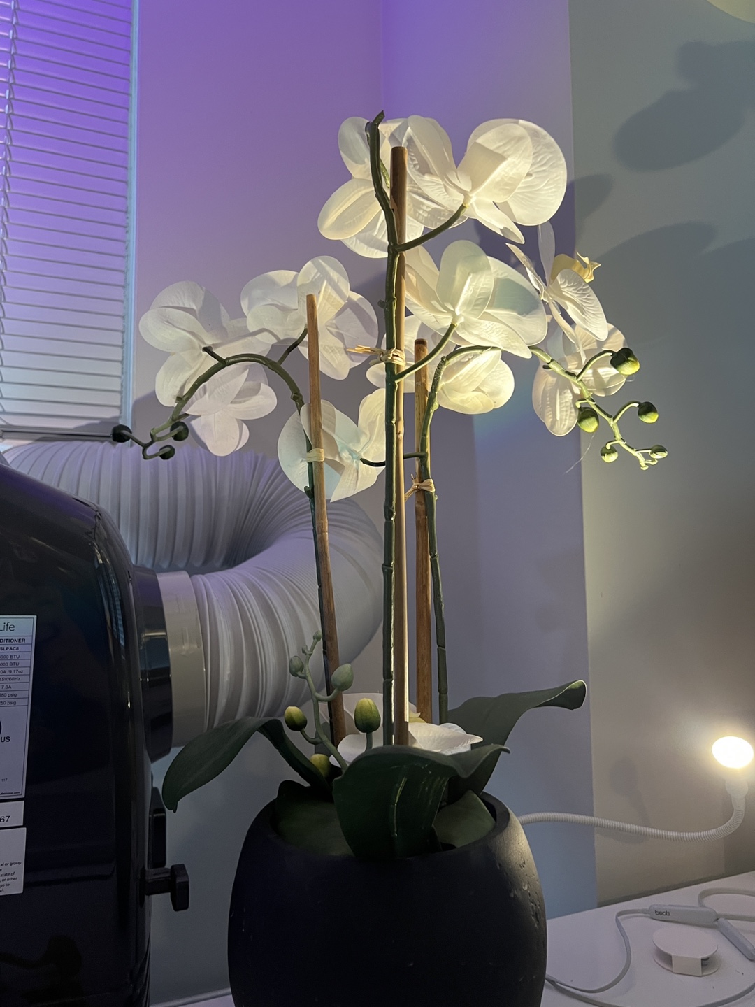 Orchid Flower Arrangement – Faux Silk – Beautiful Decor - photo 5