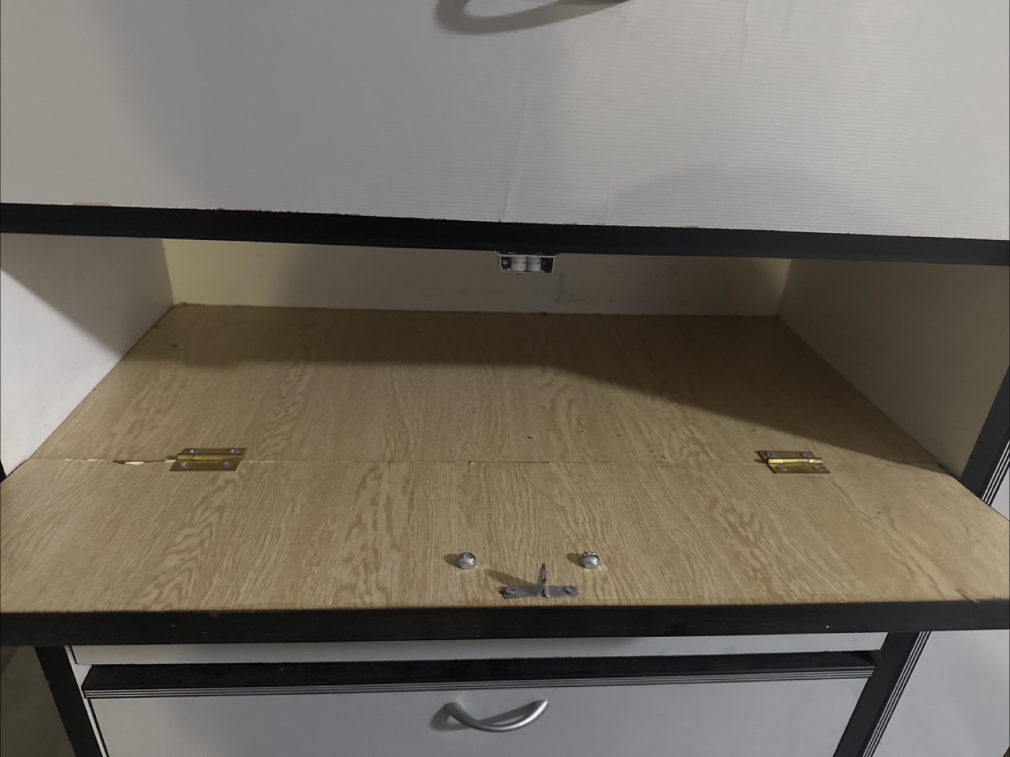White & Black Shoe Rack with Drawers - photo 2