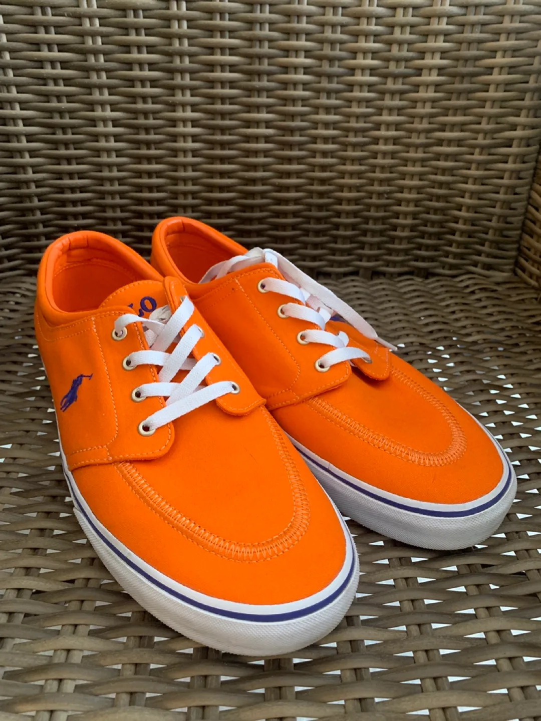 Polo Ralph Lauren Orange Sneakers - Size 12 thumbnail