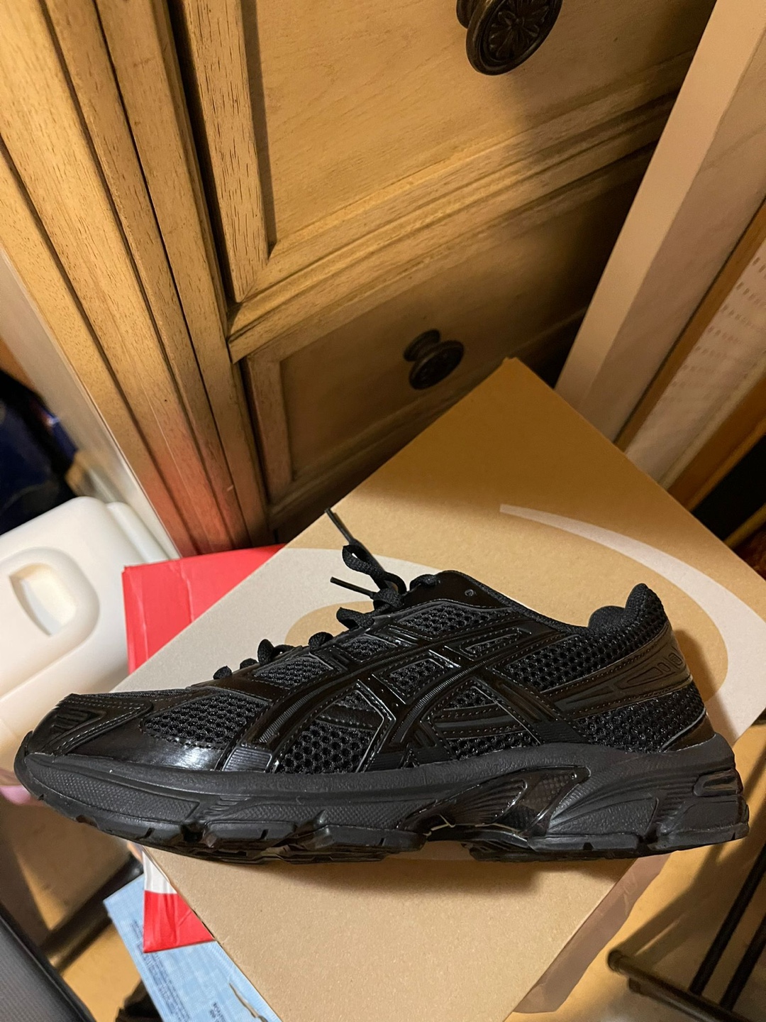 LNIB ASICS Gel-1130 Triple Black Sise 9.5 - photo 2
