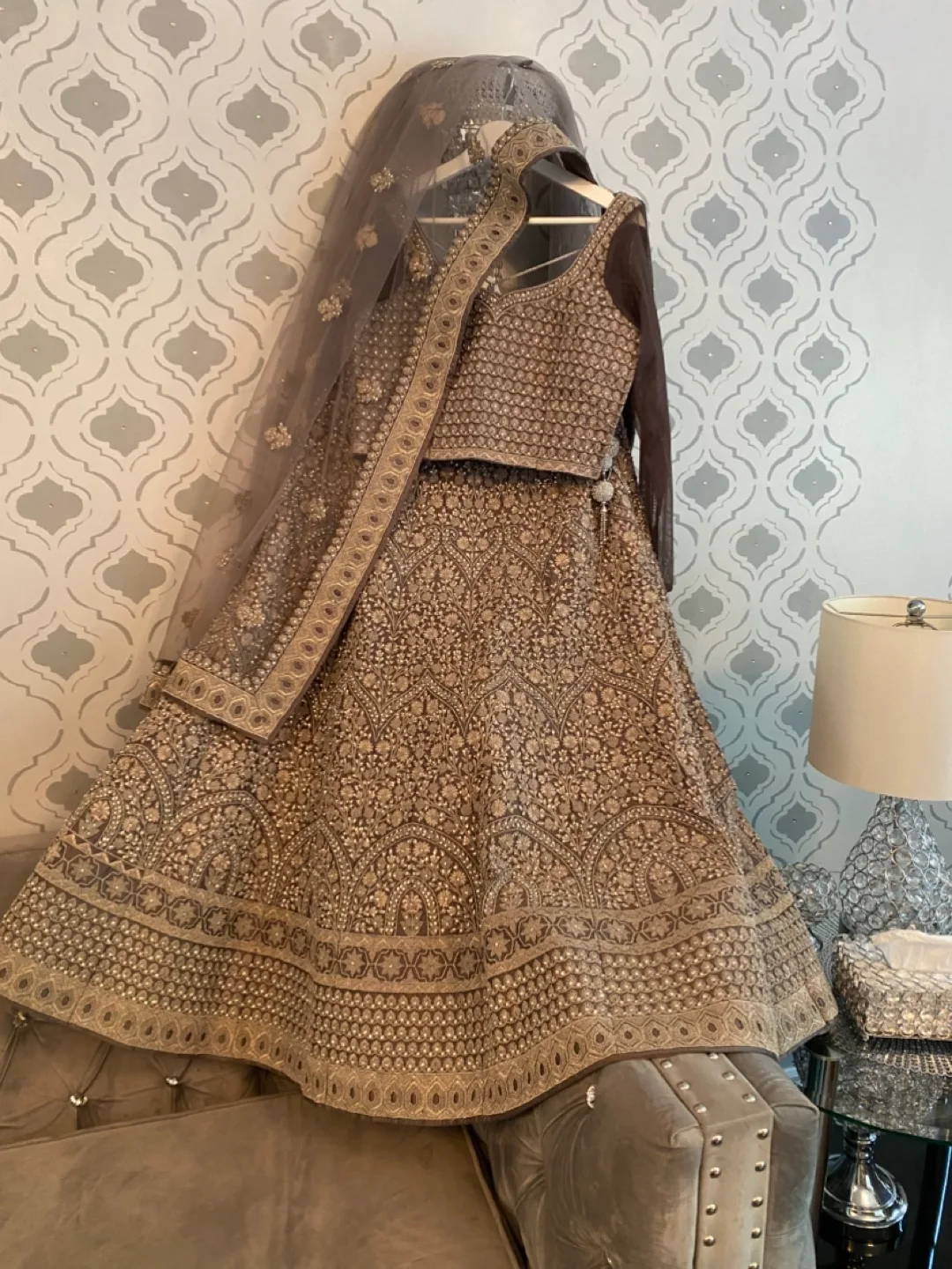 Grey lahenga size small thumbnail