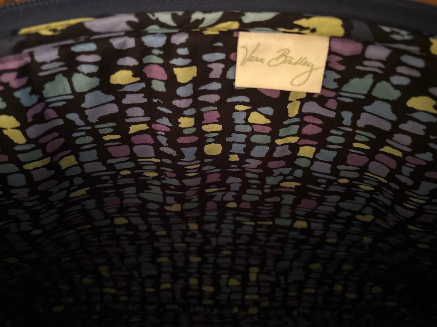 Vera Bradley Quilted Indigo Pop Laptop Computer Case 16” Wide image indicator(4)