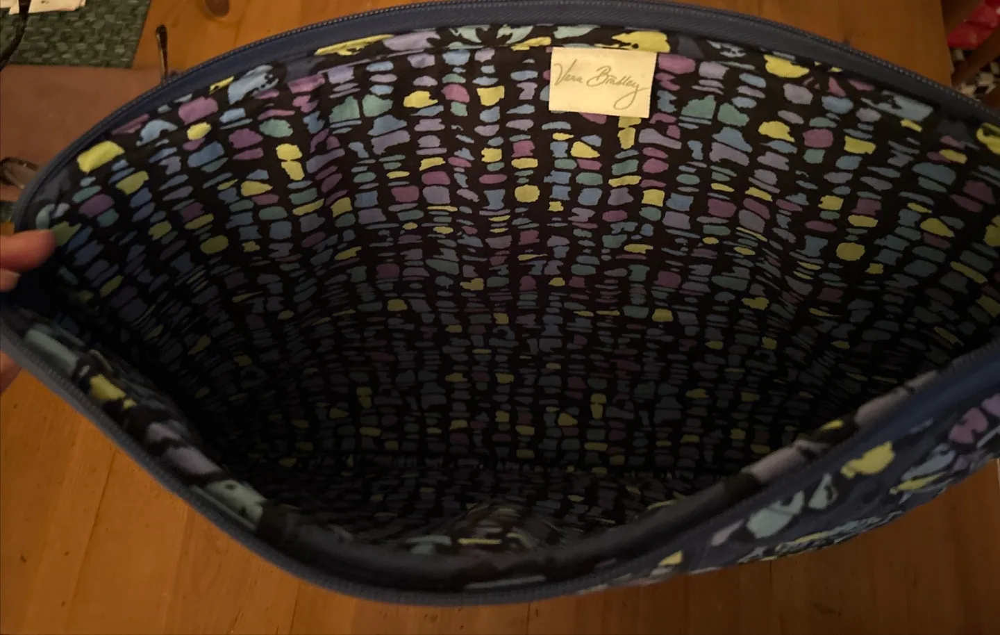 Vera Bradley Quilted Indigo Pop Laptop Computer Case 16” Wide image indicator(3)